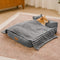 Cama de perro lavable de doble cara retro ante con almohada-Sweetdream