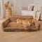 Großes waschbares, flauschiges, orthopädisches, weiches Hundekissen, Hundesofa, Snoozy Dream