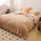 Grade de lujo Faux Rabbit Fur Soft Manta Flat Sheet