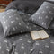 Cute Puppy Jacquard Knit Cotton Duvet Cover Bed Sheet Set