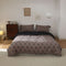 Cute Puppy Jacquard Knit Cotton Duvet Cover Bed Sheet Set