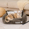 Schlafsofa für Hunde und Katzen im Vintage-Stil aus Chenille-Stoff