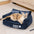 Cama de sofá de gato blando chenille chenille
