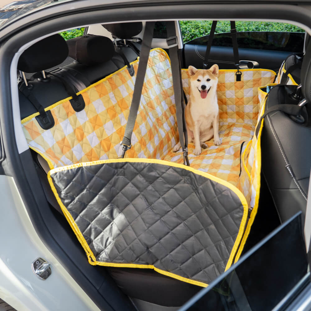 Tela catiónica oxford tela impermeable cubierta de asiento para perros resistente a los rayadores