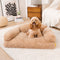Cama de sofá de perro ortopédico de esponja y esponja de lujoso - Fluffyhaven Fluffyhaven