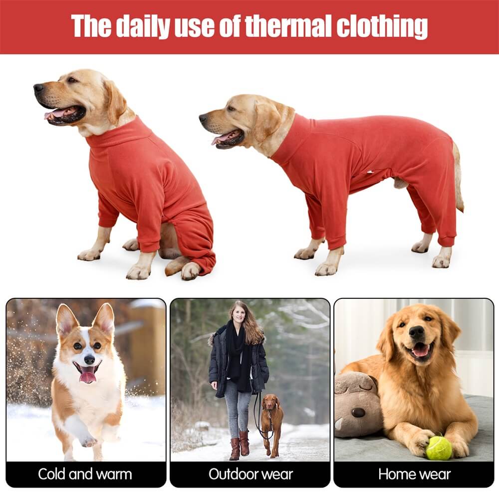 Pajama de perros acogedoras - ropa de dormir perfecta para perros grandes