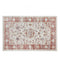 Tapis vintage bleu et crème acceptant les animaux de compagnie - Élégance intemporelle pour votre maison