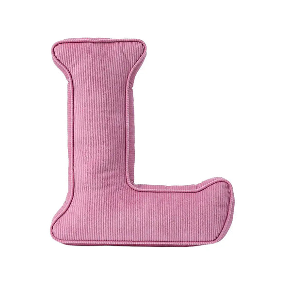 Corduroy Soft Hugging Letter Sofa Pillow