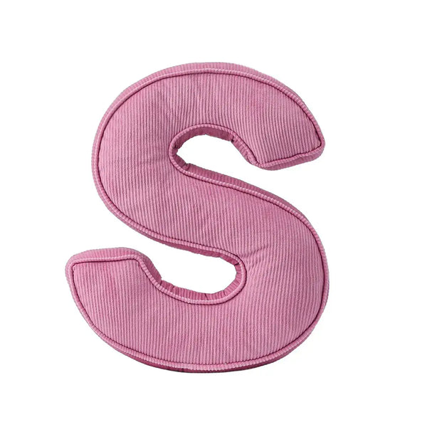 Corduroy Soft Hugging Letter Sofa Pillow