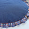 Country Chic Plaid Non-Slip Round Pet Mat - Large Space