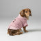 Cozy Knitted Dog Sweater with Plaid Collar – Available in Pink & Blue