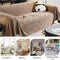 Cream Textured Jacquard Design Sofa Decorative Throw Couch Cover