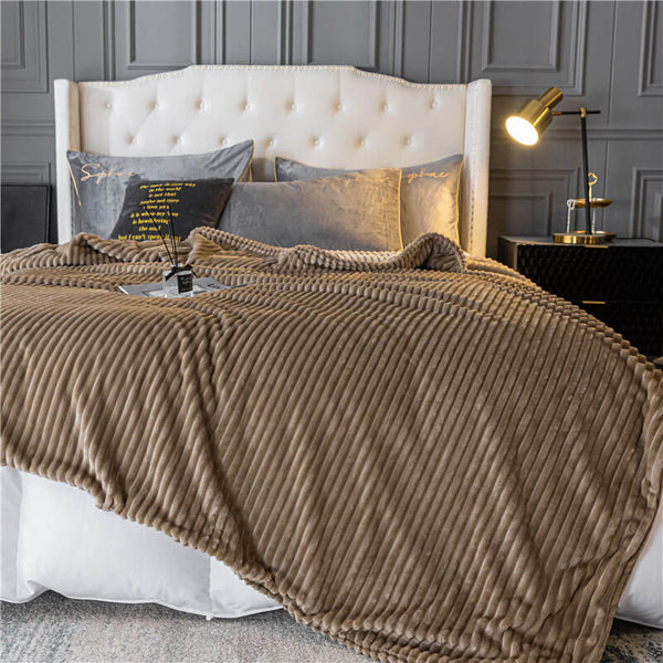 Manta de cama con sofá de terciopelo de leche de doble cara