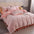 Elegante camisa de cama de terciopelo tallado con ropa de cama con cama para la piel