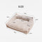 Curved Support Teddy Fabric Waterproof Dog & Cat Bed