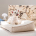 Curved Support Teddy Fabric Waterproof Dog & Cat Bed