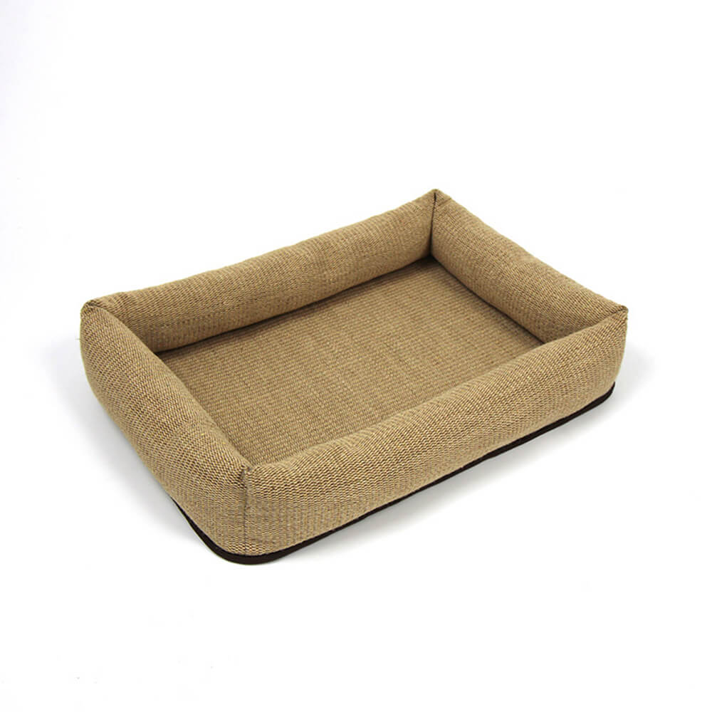 Cama de gato resistente a los rasguños de fibra de yute natural duradera