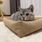 Cama de gato resistente a los rasguños de fibra de yute natural duradera