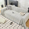 Elegante Herringbone Chenille Textured Throw Couch Tapa