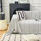 Elegante Herringbone Chenille Textured Throw Couch Tapa