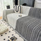 Elegante Herringbone Chenille Textured Throw Couch Tapa