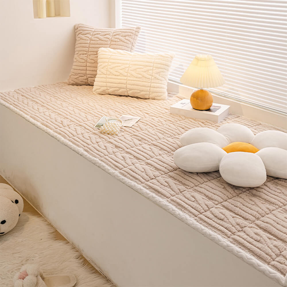 Cubierta de sofá de cama de algodón de algodón con textura elegante