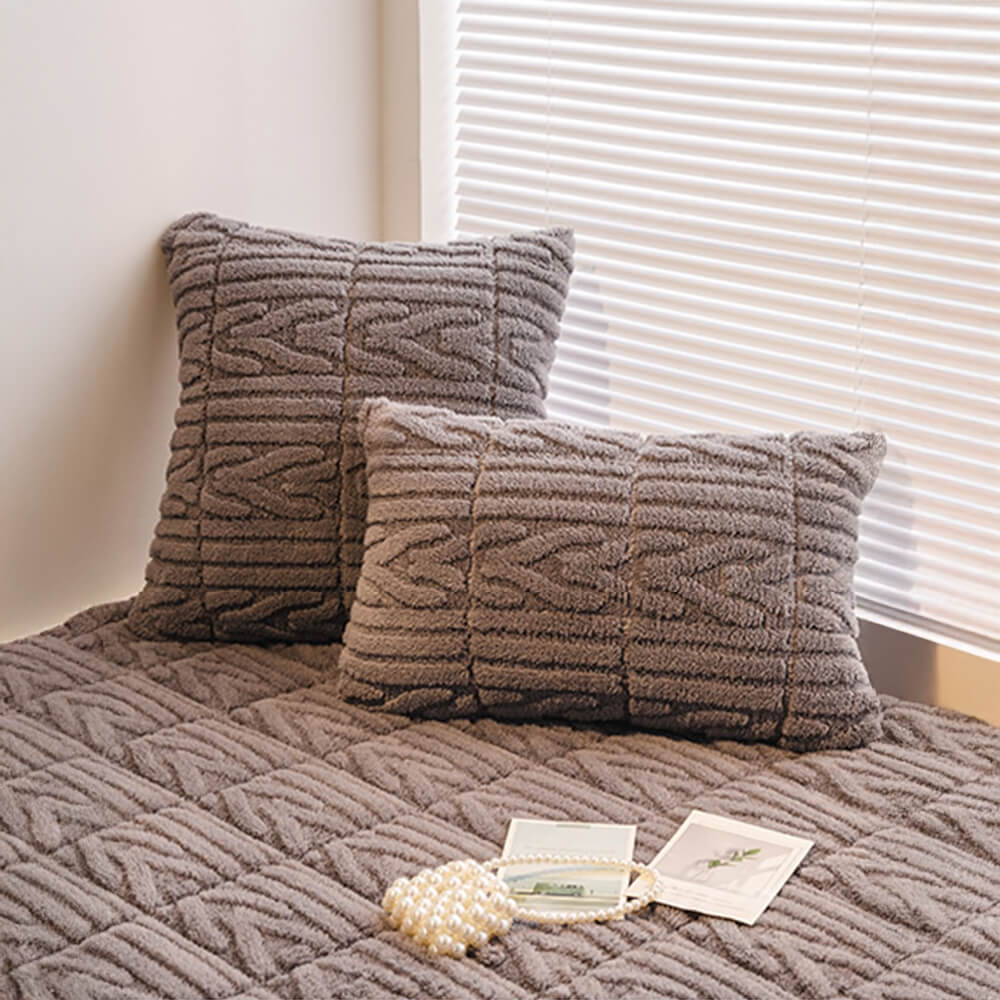 Cubierta de sofá de cama de algodón de algodón con textura elegante