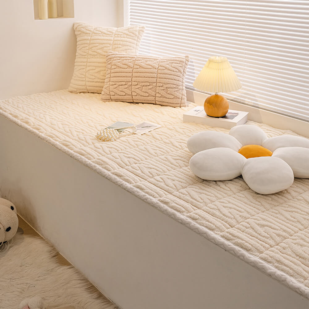 Cubierta de sofá de cama de algodón de algodón con textura elegante