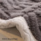 Cubierta de sofá de cama de algodón de algodón con textura elegante