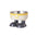 Fun Overalls Design Non-Slip Elevated Large Capacity Dog & Cat Bowl