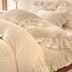 Juego de cama de alquiler de leche tallada de lujo