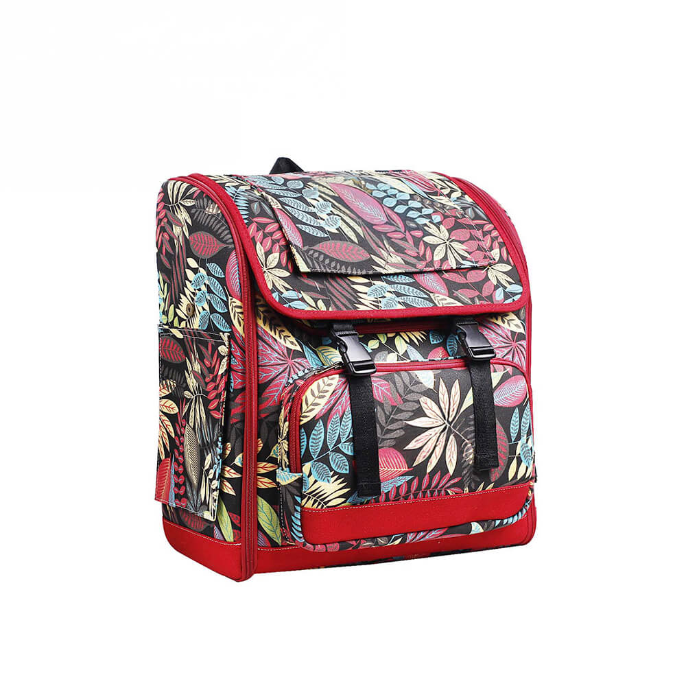 Mochila de gato de viaje de mascotas de impresión hawaiana de moda y cómoda
