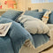 Woven Texture Ultra-Soft Milk Velvet Warm Bed Sheet Set