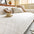Modern Diamond High-Density Woven Dual-Sided Cotton Linen Couch Cover
