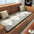Breathable Geometric Ice Silk Non-Slip and Scratch-Resistant Couch Cover