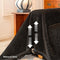 Chenille Starry Glitter Design with Fringe Trim Throw Couch Cover