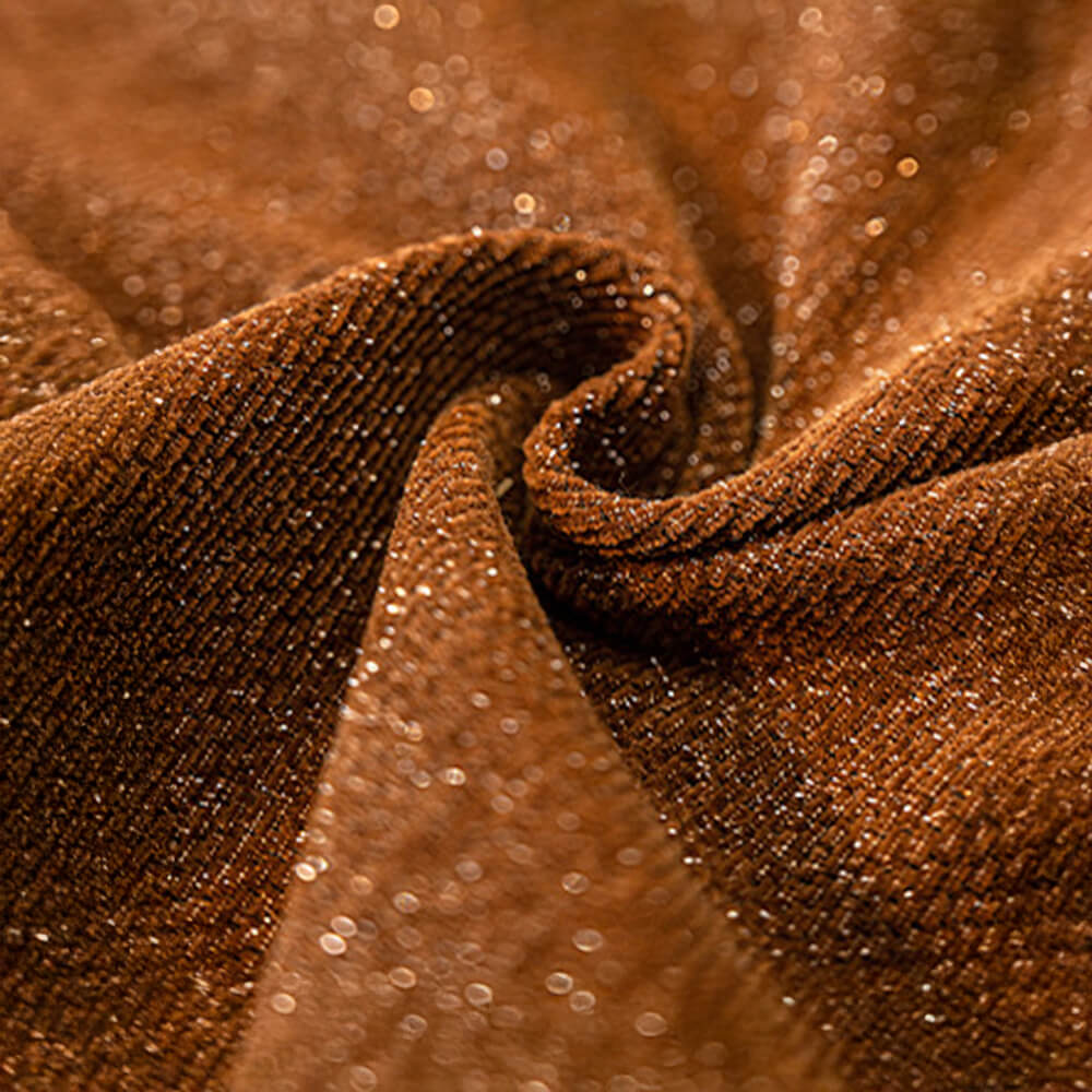 Chenille Starry Glitter Design with Fringe Trim Throw Couch Cover