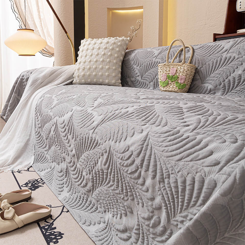 Cooling Breathable 3D Banana Leaf Throw Couch Cover
