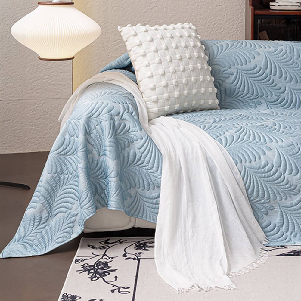 Cooling Breathable 3D Banana Leaf Throw Couch Cover