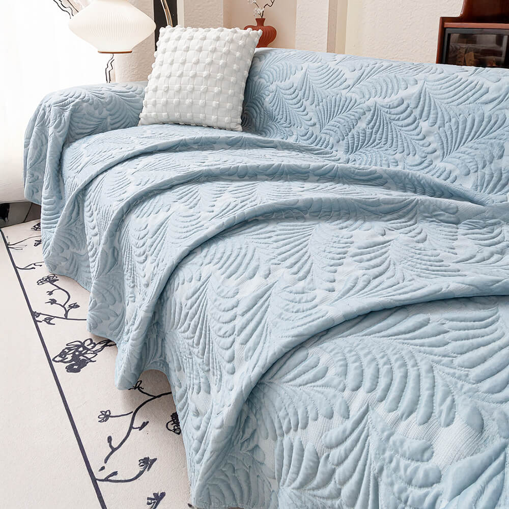 Cooling Breathable 3D Banana Leaf Throw Couch Cover