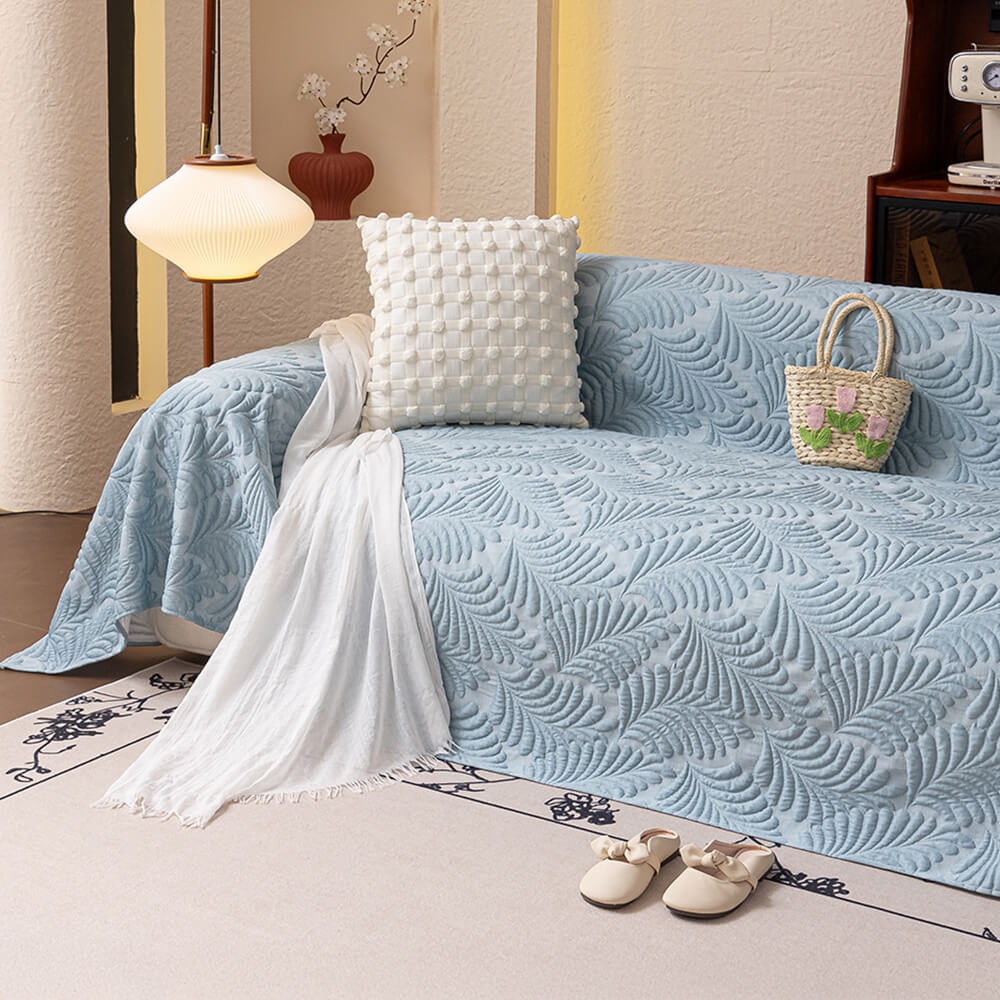 Cooling Breathable 3D Banana Leaf Throw Couch Cover