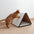 Tablero de rasguño de gato de gato de rasguño autoadhesivo triangular plegable