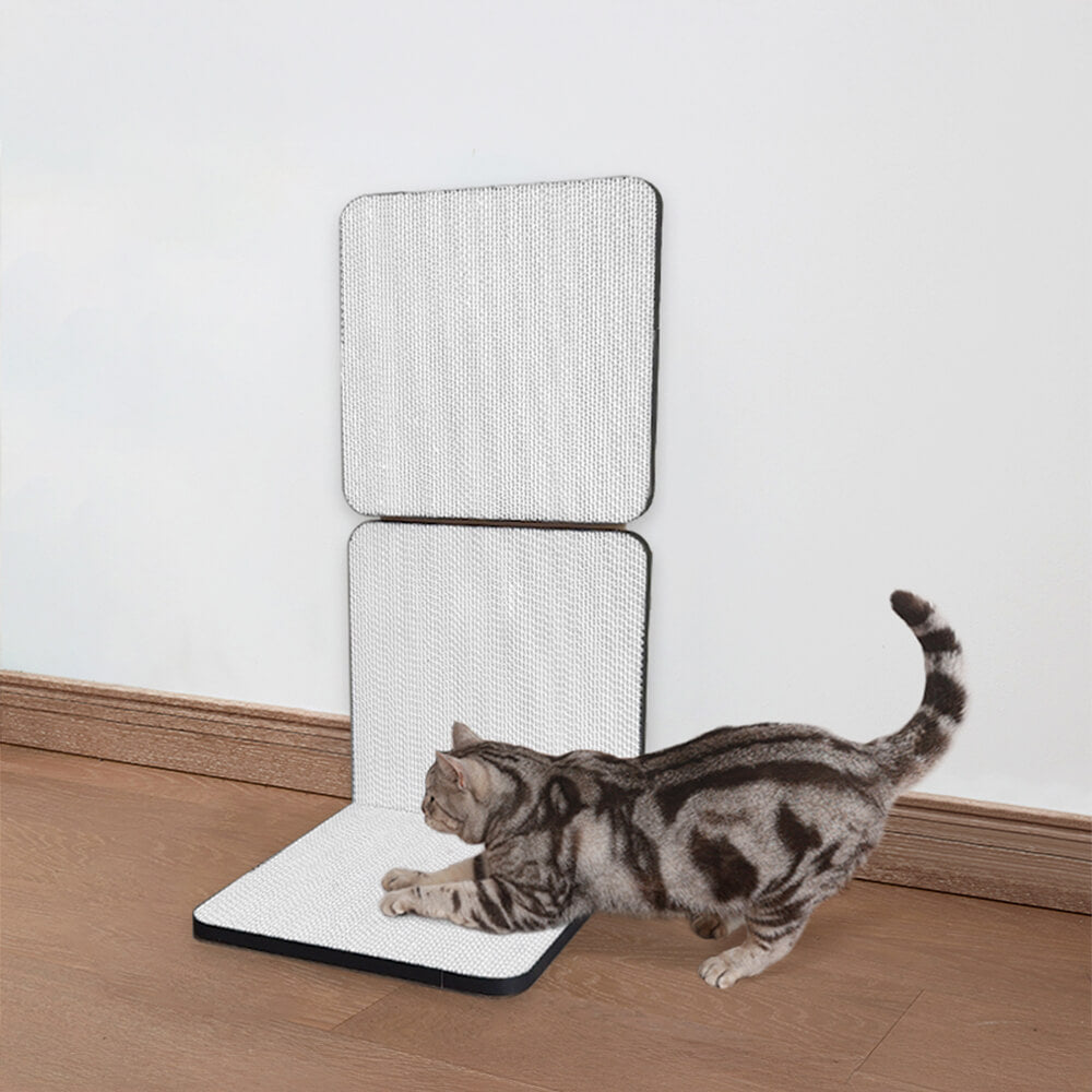 Tablero de rasguño de gato de gato de rasguño autoadhesivo triangular plegable