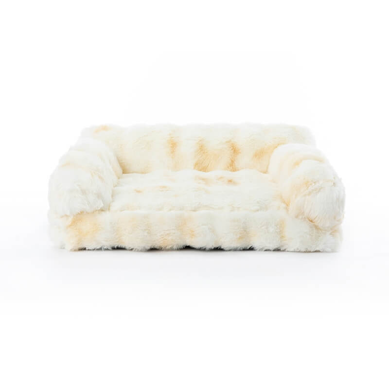Flauschiges, verdicktes, gemütliches Haustier-Beruhigungsbett, Hunde- und Katzenschlafsofa