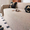 Breathable Woven Linen-Look Scratch-Resistant Throw Couch Cover