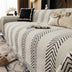 Herringbone Chenille Durable Lanzar una cubierta del sofá con costuras de patrón sin costuras