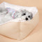 All-Season Cozy Washable Floral Cotton Dog & Cat Bed