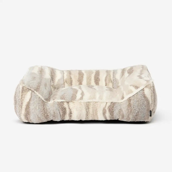 Artistic Faux Lambs Wool Warm Scratch-Resistant & Deep Sleep Comfort Large Dog Bed