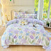 Breathable Cotton Double-Sided Colorful Bed Sheet Set