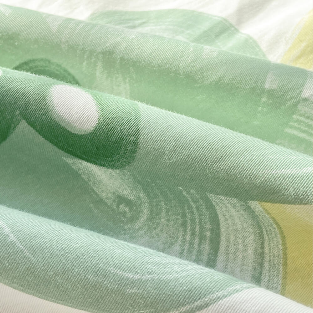 Breathable Cotton Double-Sided Colorful Bed Sheet Set